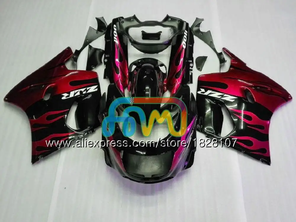 Корпус для KAWASAKI ZX-11R ZZR 1100ZZR1100 ZX11 R зеленого и белого цветов ZZR-1100 7BS. 7 ZX-11 ZX 11R ZX11R 90 91 92 1990 1991 1992 обтекатель - Цвет: No. 32
