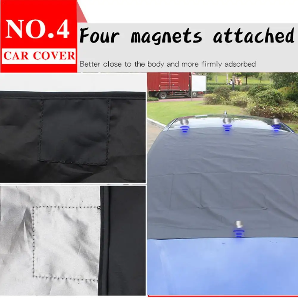 Universal Car Windshield Snow Cover& Sun Shade Protection Cover Visor Sun Shade Fornt Rear Windshield Cover Block Shields