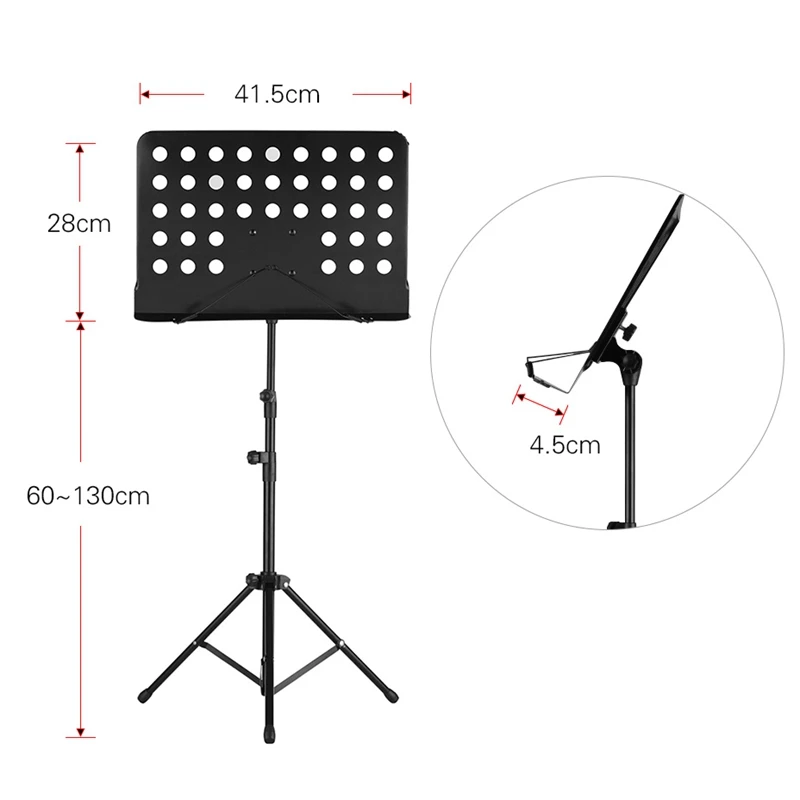 Portable Metal Music Stand Detachable Musical Instruments for Piano Violin Guitar Sheet Music Guitar Parts Accessories