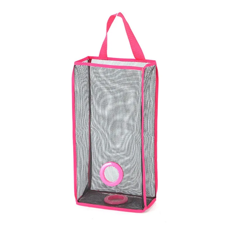 Home Grocery Bag Holder Wall Mount Storage Dispenser Plastic Kitchen Organizer Novel hanging garbage market reusable produce bag
