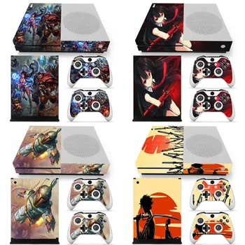 

Colorful printing skin sticker Decal Skin Console Cover for xbox one s Skin Stickers + 2pcs Controller Protective Skins SP3