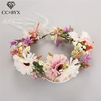 

CC Wreath Tiara Crown Hairband Forest Style Party Engagement Wedding Hair Accessories For Bridal Beach Fashion Jewelry Gift at39