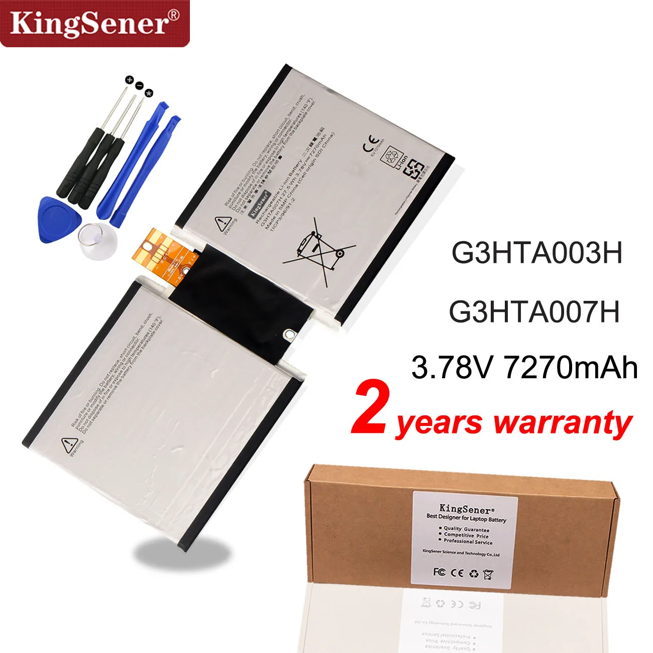KingSener G3HTA003H G3HTA007H Аккумулятор для ноутбука microsoft Surface Pro 3 1645 Series Tablet PC G3HTA004H 27,5 WH/7270 mAh