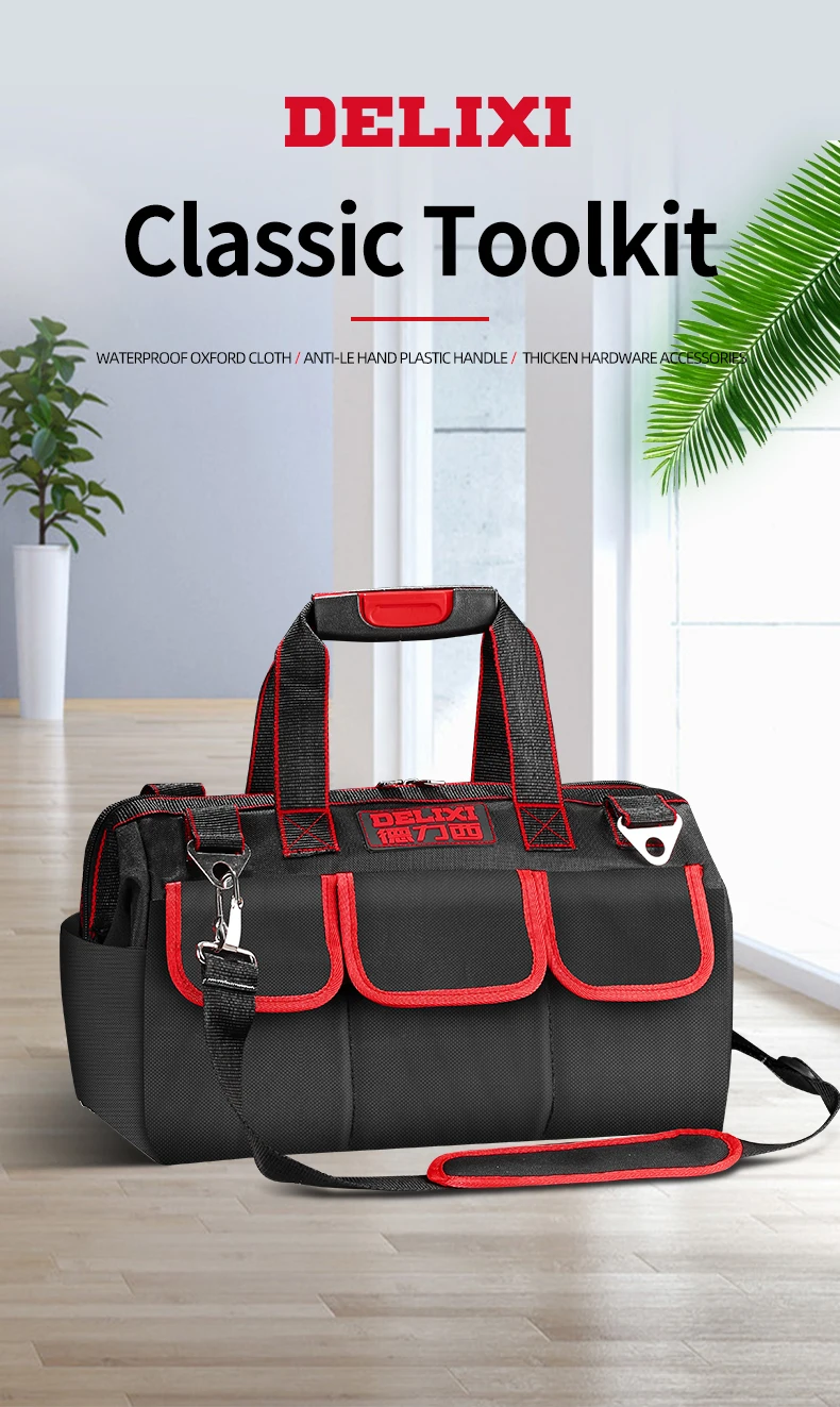 Sac à outils polyvalent épais pour électricien, Portable, étanche