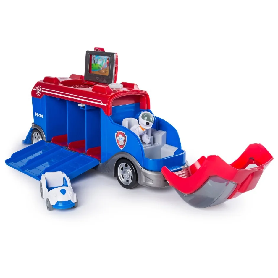 

Paw Patrol University Work China Mobile Task Rescue Bus Patrol Car Robot Dog Cruiser CHILDREN'S Toy Set
