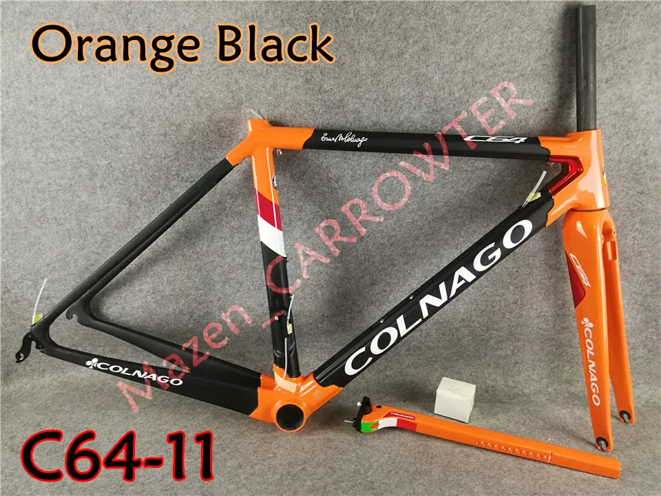 C64-11 Топ продаж 12 цветов T1100 UD Colnago C64 карбоновая рама для дорожного велосипеда с 48/50/52/54/56 см матовая/глянцевая для вашего выбора - Цвет: C64-11