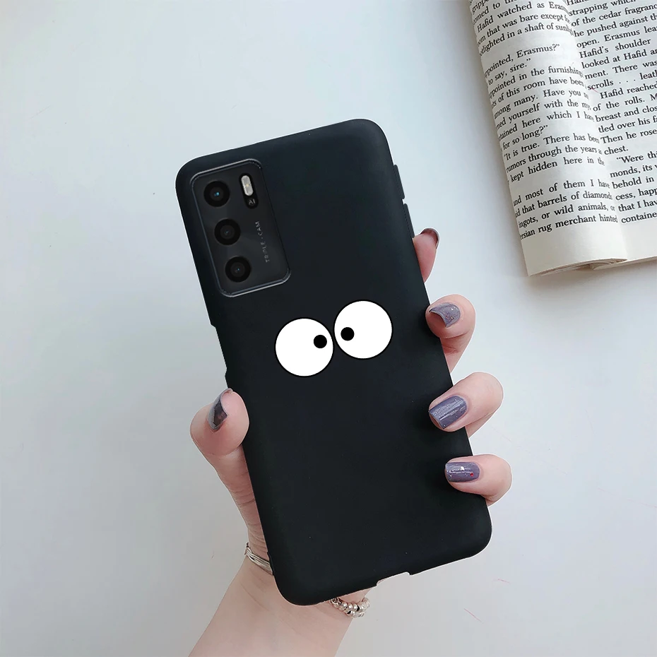 cases for oppo black For Oppo A16s a16 Case 6.52'' Cute Painted Soft Silicone Back Cover for OPPO A16 2021 A 16 S Phone Cases Shockproof Fundas Coque a cases for oppo phones Cases For OPPO