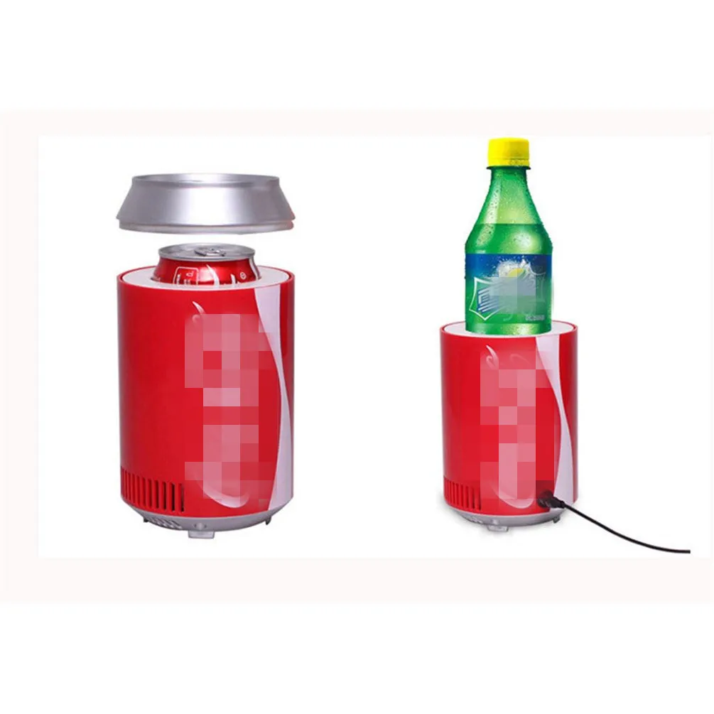 

USB Fridge Cooler DC5V Travel Refrigerator Creative Electric Icebox Cooler Box Freezer Cooler Cans