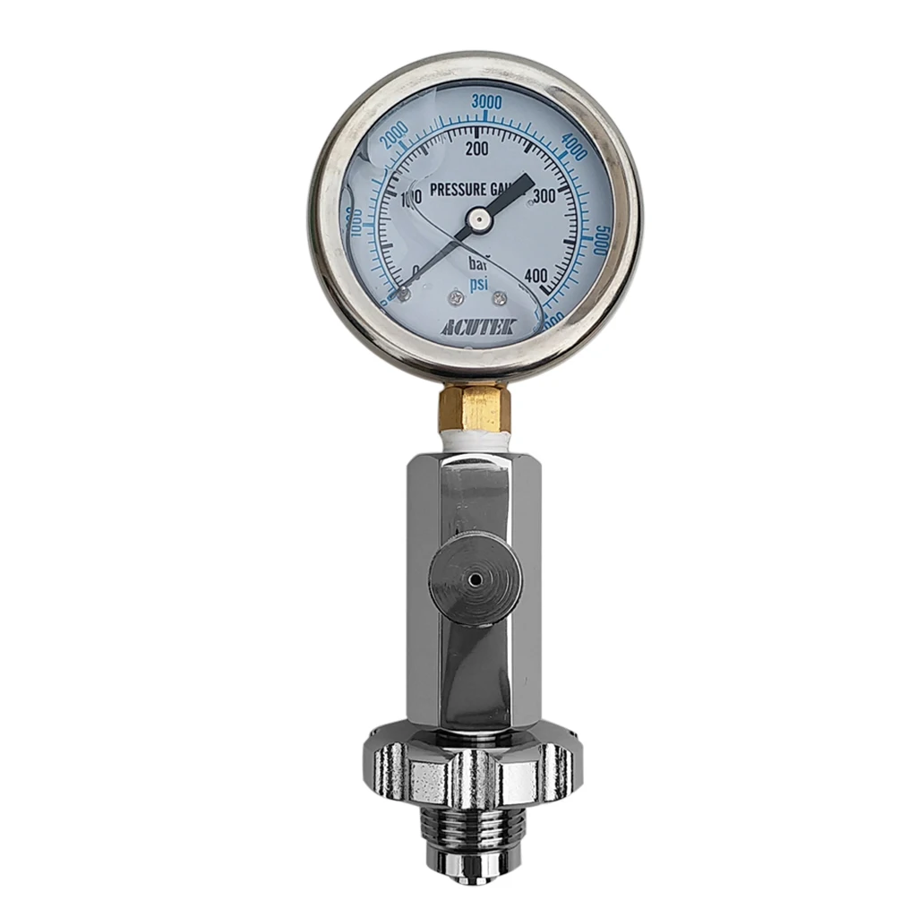 

Accurate Pressure Gauge Tester for Diving with PSI & BAR Readings