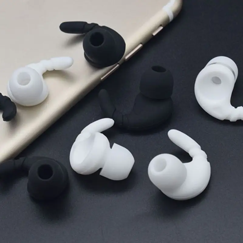 

1 Pair Earbuds Cover In-Ear Tips Soft Silicone Skin Ear Hook Durable Earpiece Accessories Sports Bluetooth Headset