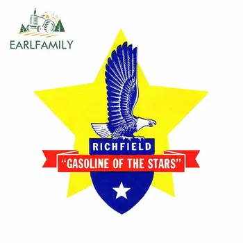 

EARLFAMILY 13cm x 12.3cm for Richfield Gasoline of The Stars Car Stickers Windshield Cartoon Decal Refrigerator Cartoon Graphics