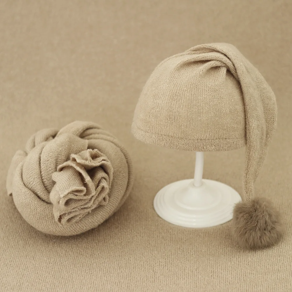 Baby Hat Blanket Backdrop 2pcs Newborn Photography Props