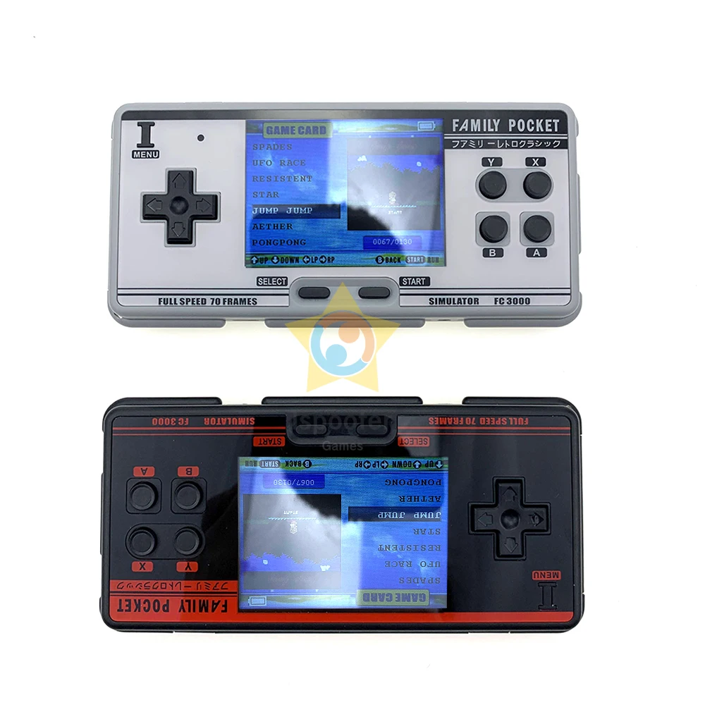 2021 Handheld Game Console Video Gaming Console with 4000+ Retro Games 10 Simulator FC 3000 Pocket Game Player IPS Screen