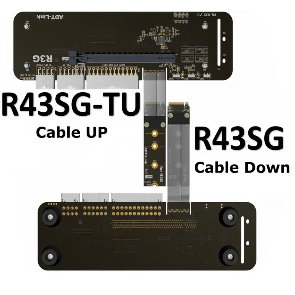 M.2 nvme ostří na pcie x16 konektor adt-link pcie x16 na M.2 nvme egpu adaptér R43SG 4.0 egpu pro NUC / ITX / STX / notebook PC