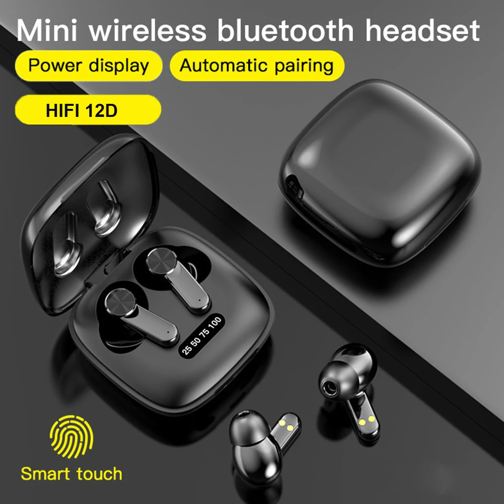 XG31 TWS Bluetooth Earphone 12D 9D Sport Wireless Headphones With Noise Cancelation Display Earbuds Microphone For Iphone Xiaomi