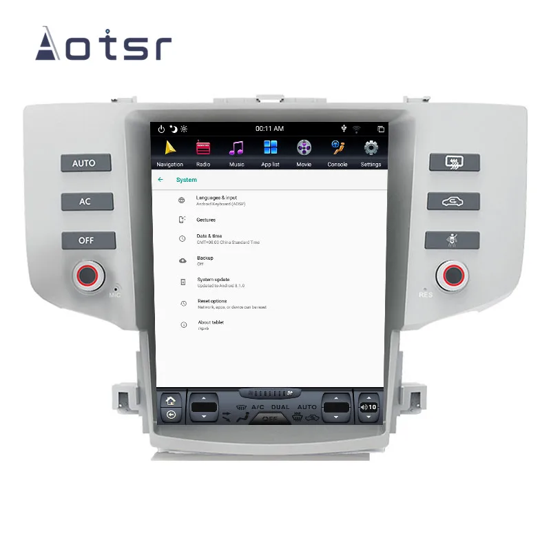 Android 8,1 Tesla стиль DVD мультимедийный плеер gps навигация для Toyota eliz 2005-2009 Автомобильный Радио плеер Авто Стерео головное устройство 4G