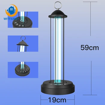 

40W Household UV Germicidal Lamp Portable UVC Lamp Sterilizer Ozone Quartz Ultraviolet Disinfection Light 220V Bactericidal Lamp