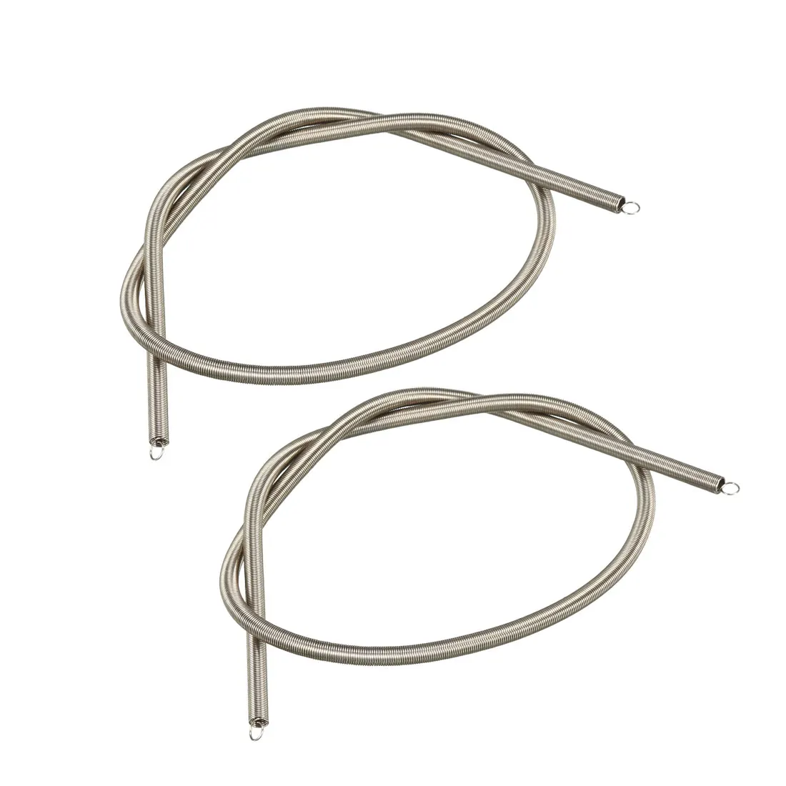 

uxcell Extended Compressed Spring Wire Diameter 0.02" , OD 0.16" , Free Length 11.81" Stainless Steel Small Dual Hook Tension Spring 2pcs