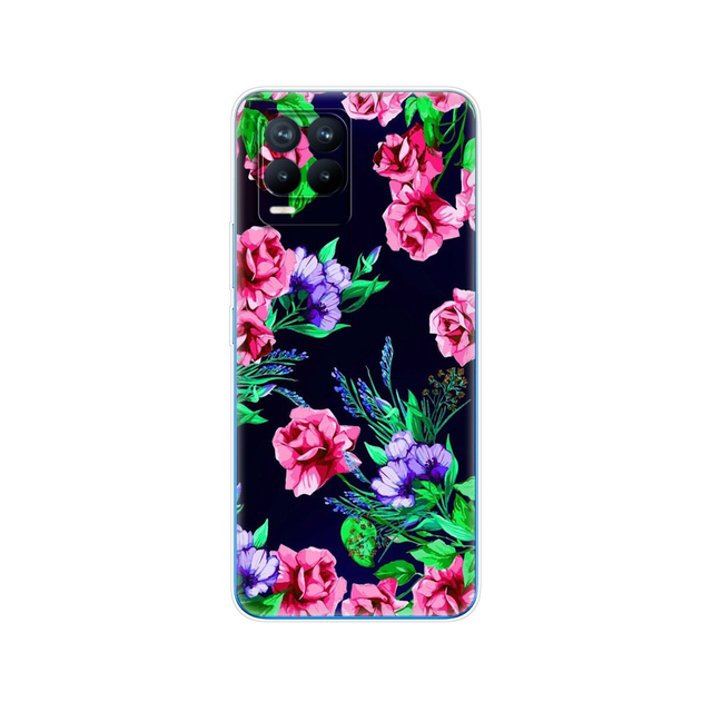 Realme 8 Case 6.4" Soft Silicon TPU Back For Realme 8 Pro OPPO Realme8 4G RMX3085 Phone Cover Coque Capa Funda Bumper Bag