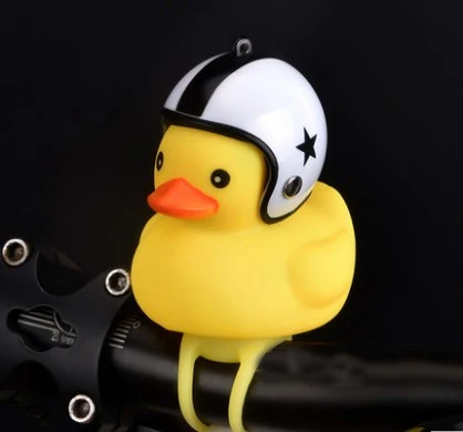 1 шт., велосипедный светильник-колокольчик для маленькой утки, велосипедный гелевый колокольчик, аксессуары для езды на велосипеде, руль, шлем - Цвет: Q
