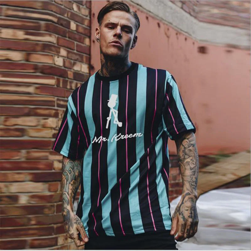 Men Football uniform Short Quick drying t shirt Simple fashion Sports casual Short sleeve stripe Baseball style 2019summer new Men Football uniform Short Quick drying t shirt Simple fashion Sports casual Short sleeve stripe Baseball style 2019summer new