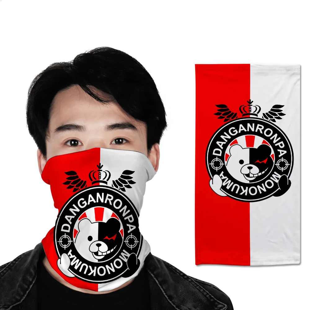 

Danganronpa: Trigger Happy Havoc Masks Outdoor Activities Bicycle Ski Anime Cosplay Monokuma Scarf Multi Use Neck Half Face Mask