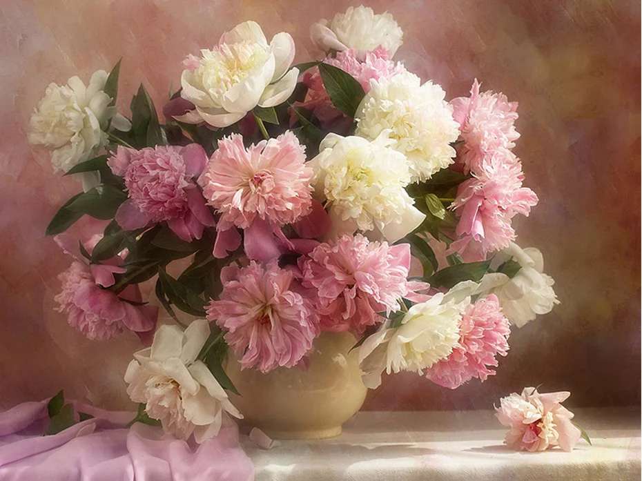 Картины пионы в вазе хорошего качества