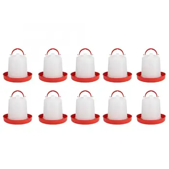 

Automatic Poultry Drinking Machine, 10Pcs Chicken Waterer Chicken Coop Accessories Automatic Chicken Poultry Chick Hen Drinker W
