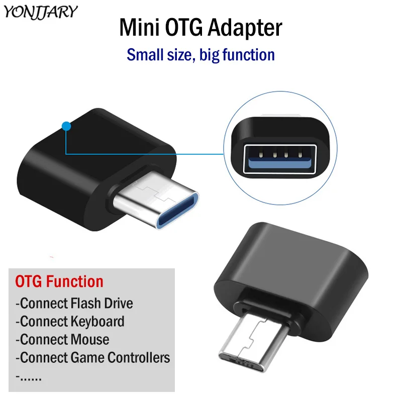 Мини микро USB и Тип C OTG адаптер для MacBook планшета смартфона Android USBC конвертер Samsung