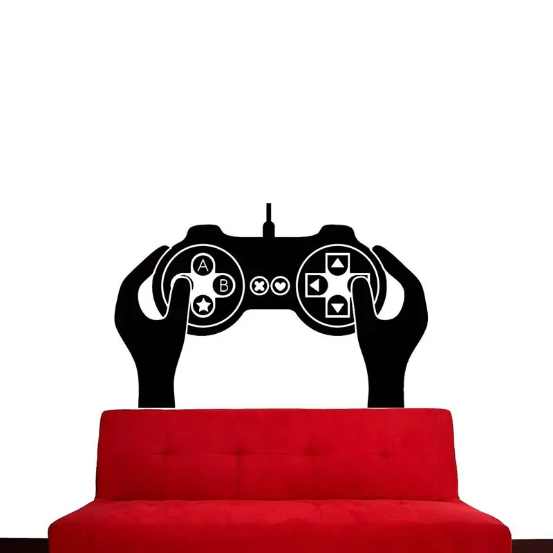 

Game Handle Decal Video Game Controller Sticker Play Decal Gaming Posters Gamer Vinyl Decals Decor Mural Video Game Wall Sticker