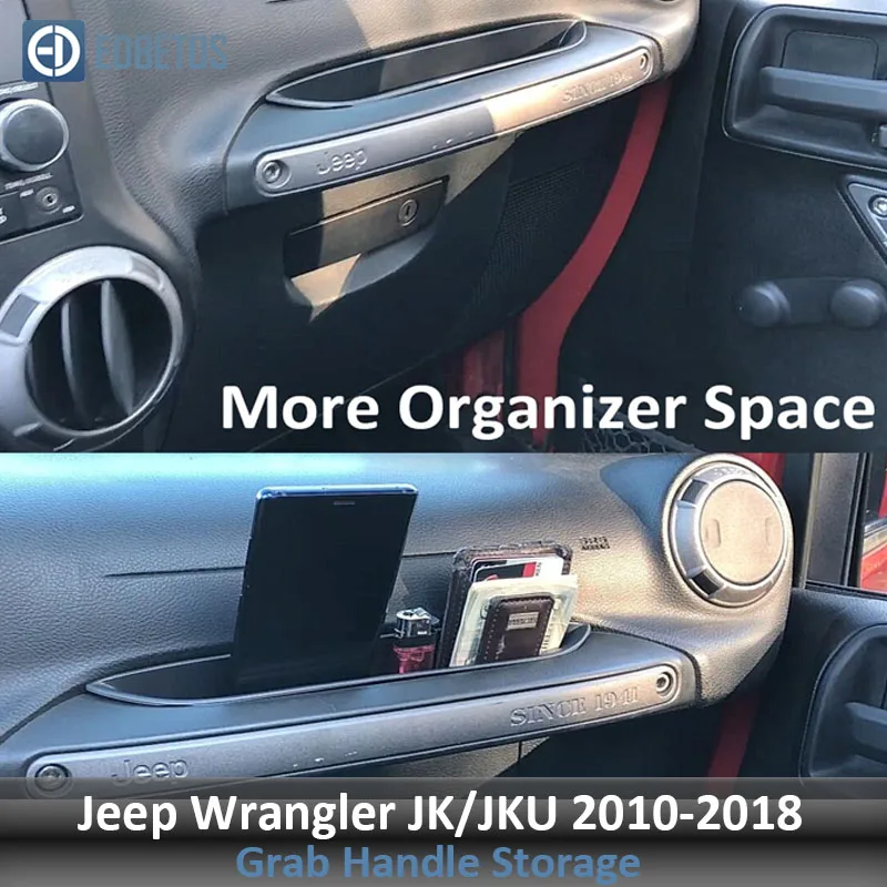 Door Handle Secondary Glove Box For Jeep Wrangler JL JK Center Console Organizer Tray-Jeep Wrangler Stowing Tidying Accessories