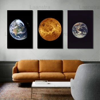 

Planet Moon Earth Decoration Picture Universe Planet Space HD Posters And Prints For Living Room Technology Decoration Wall Art