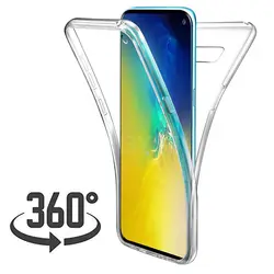 360 градусов мягкий прозрачный чехол для Samsung Galaxy S6 S7 Edge S10 S8 S9 Plus S10e Note 5 8 9 Передняя Задняя крышка полная защита корпуса