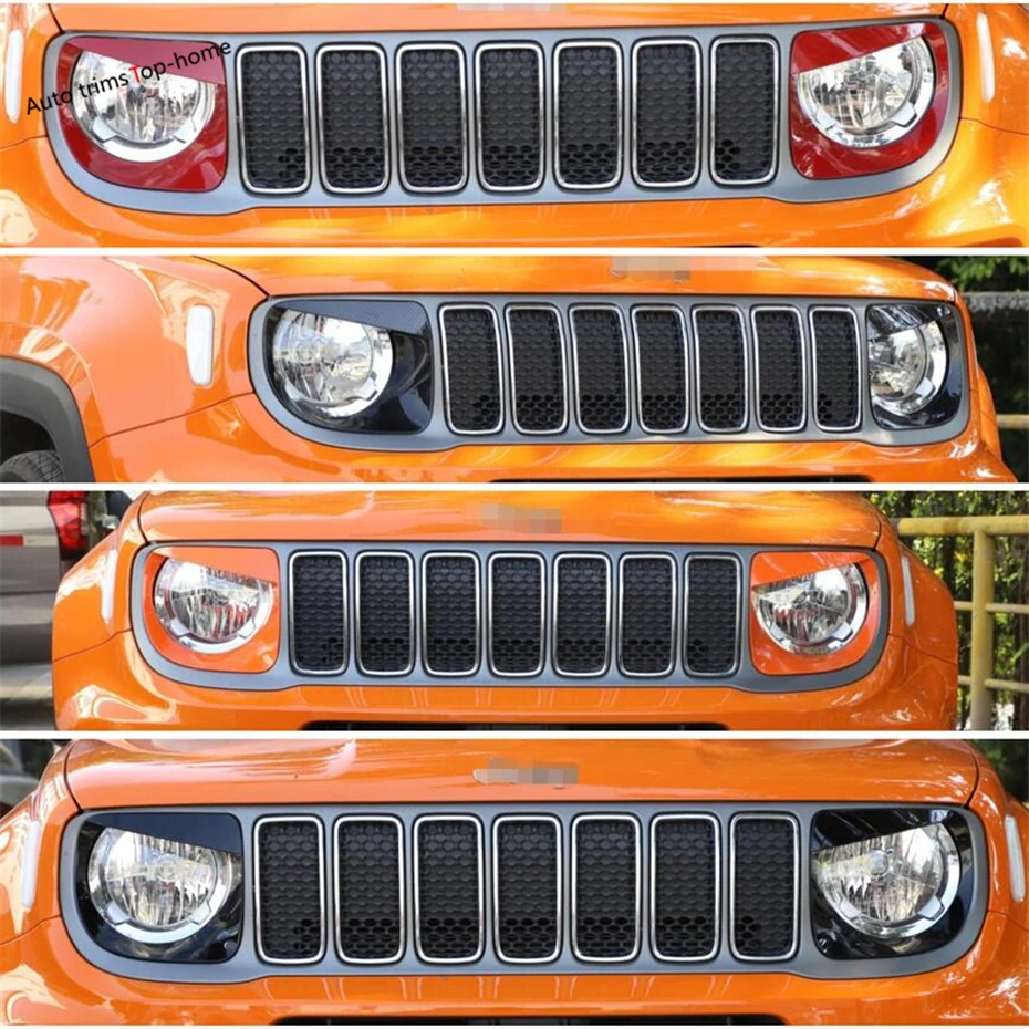 Передняя фара Yimaautotrims рамка для лампы Angry Birds стильная накладка подходит Jeep Renegade