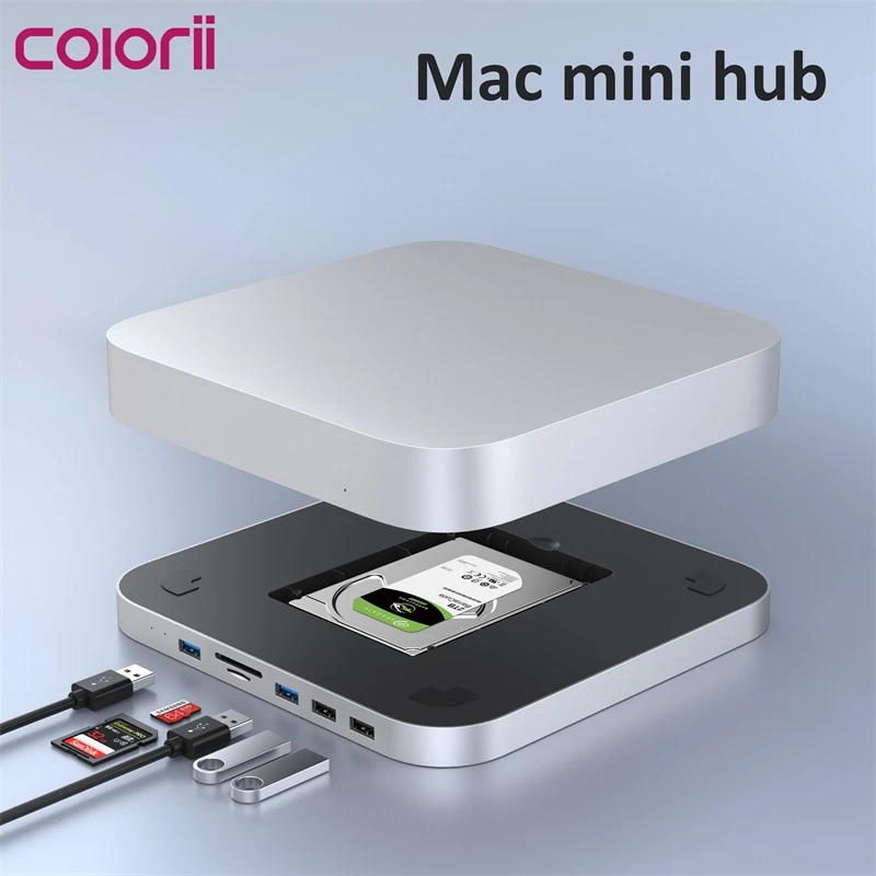 Colorii Mc25 Silver 2020 Silver M1 Mac Mini Hub Ssd Hard Drive
