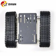 SZDOIT Value TP101 Aluminum Alloy Metal Robot Tank Chassis Kit Smart Tracked Vehicle 2pcs 12V Motors DIY for Android