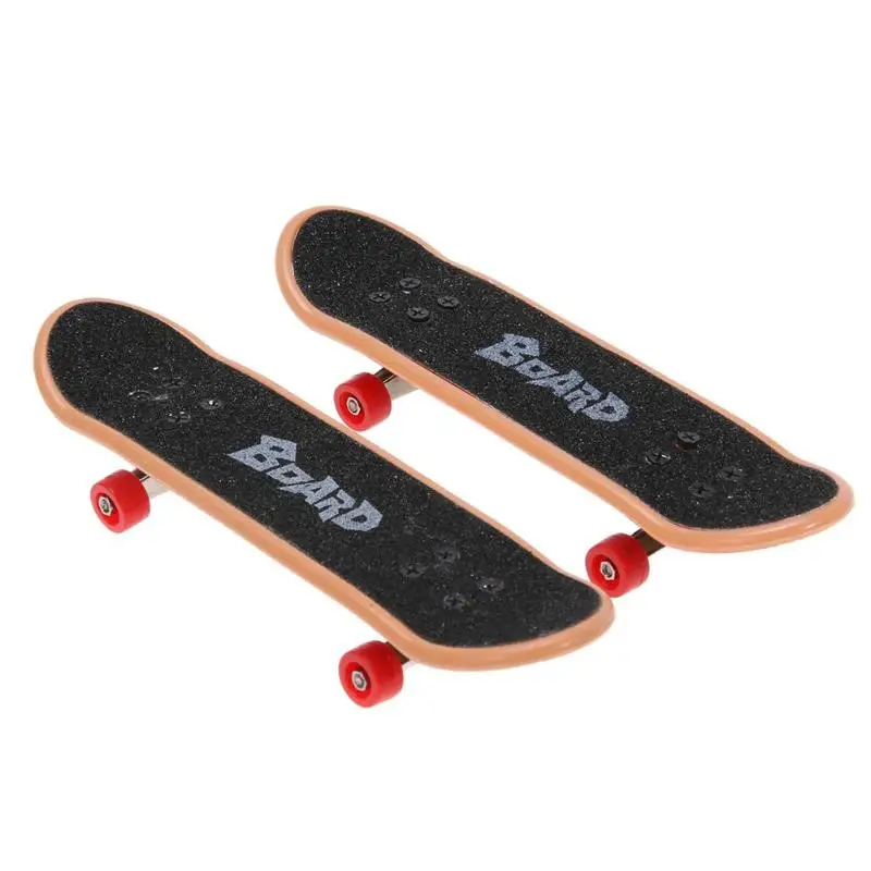 

2pcs Alloy Mini Finger Skating Board Fingerboard Table Game Skate Boarding Toy Kids Skateboard Gifts Party Favor Toy