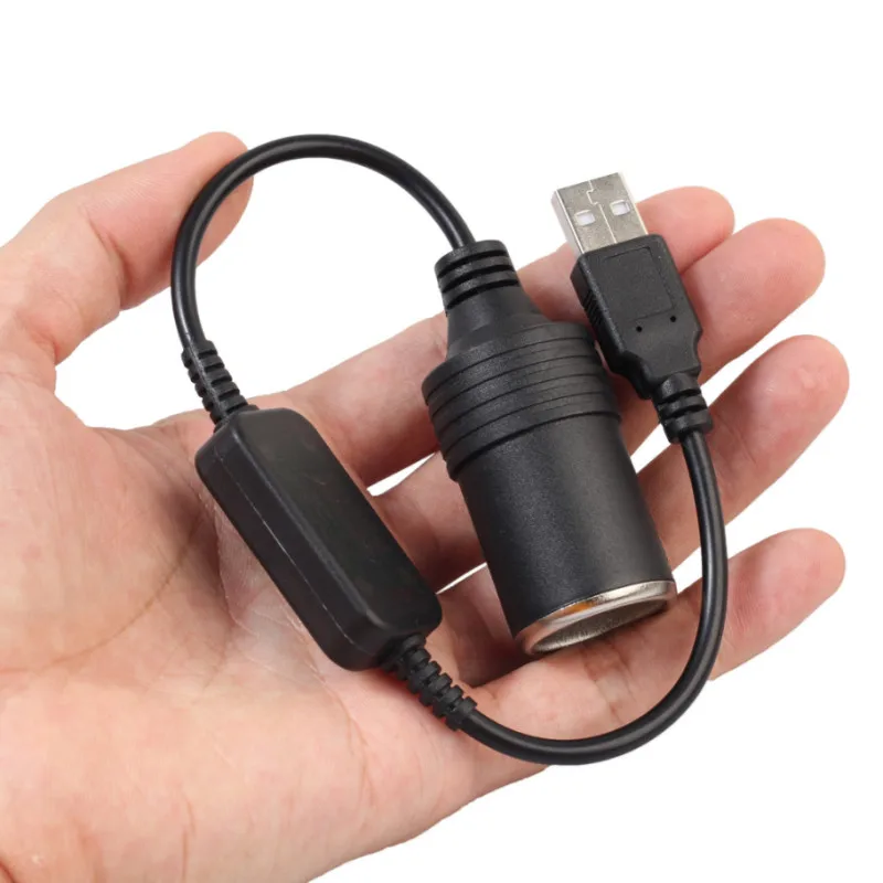 Конвертер адаптер проводной контроллер USB порт на 12 В розетка для автомобильного прикуривателя Женский Шнур питания для Xiaomi power Bank DVR
