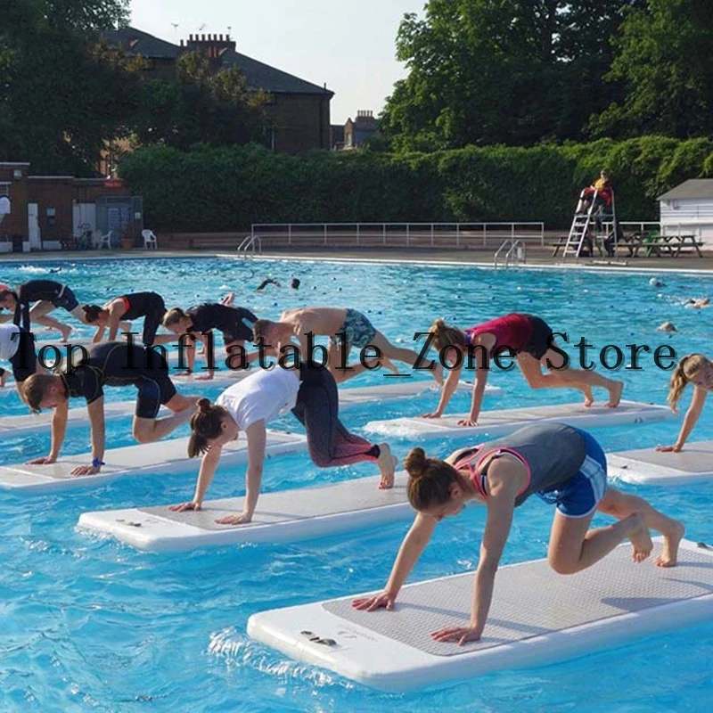 Portable Inflatable Air Track Mat For Water Sport 2*0.9*0.1m Yoga Mattress Mat Floor Cheap Price Track Floating|Inflatable Bouncers| - AliExpress