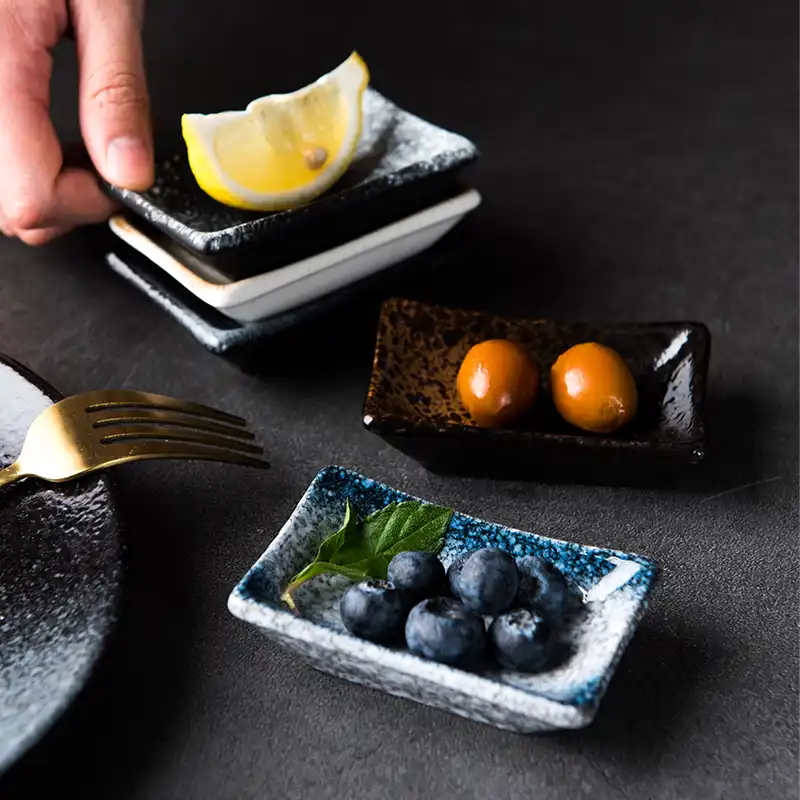 rux workshop japanese ceramic sauce dish soy sauce salad plate