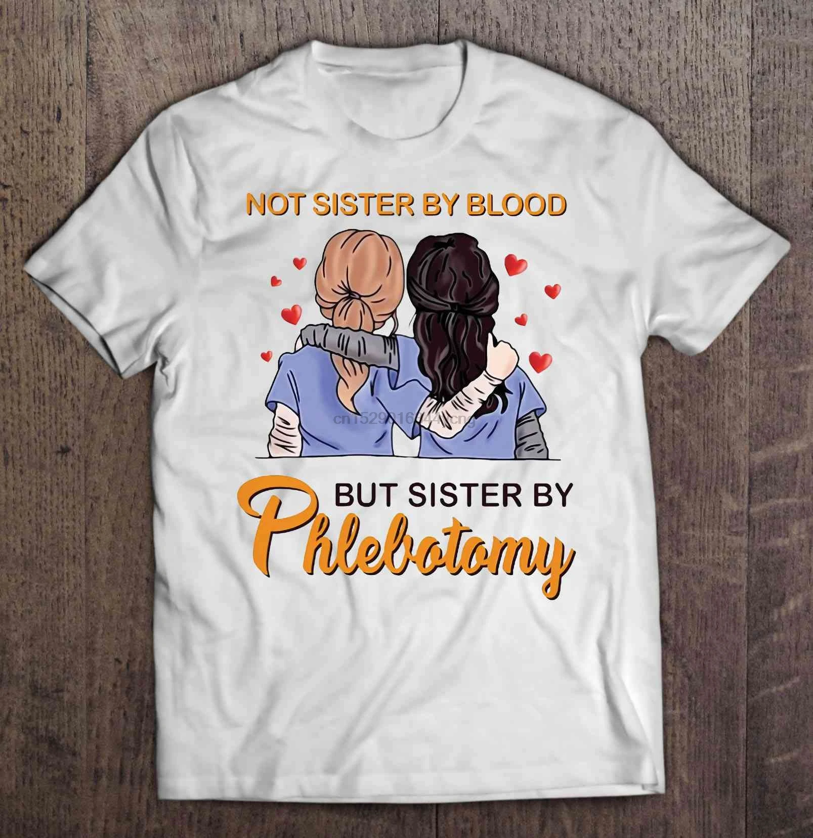 Мужская футболка Not Sister By Blood But Phlebotomy Мередит Грей и Кристина Ян версия женская |