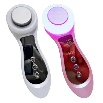 

Ultrasonic Cosmetology Instrument Microcurrent Introducer Color Light Skin Rejuvenation Instrument Facial ;Lifting Firming