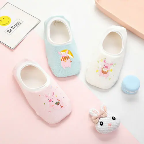 A Модные хлопковые носки с героями мультфильмов для маленьких мальчиков и девочек, 3 пары мягкие носки для новорожденных и малышей - Цвет: A
