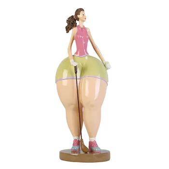 

Europe Creative Living room abstract Fat Woman Figurine Obese women figurines Exaggerative desk decoration Ornament Gift