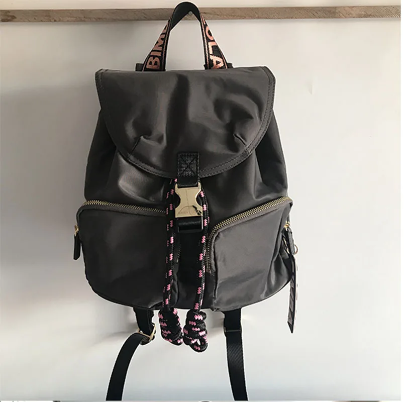 Mochila clásica de moda para mujer, morral de nailon resistente al agua para exteriores, para ordenador portátil de 15 pulgadas, famosa marca, tendencia ins