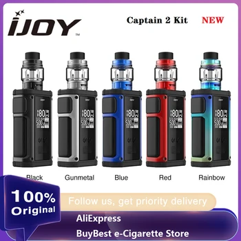 

New Original IJOY Captain 2 180W TC Kit wi/ 5ml Captain V Atomizer & 0.96 Inch Screen E-cig Vape Kit VS Captain pd18650 /Shogun