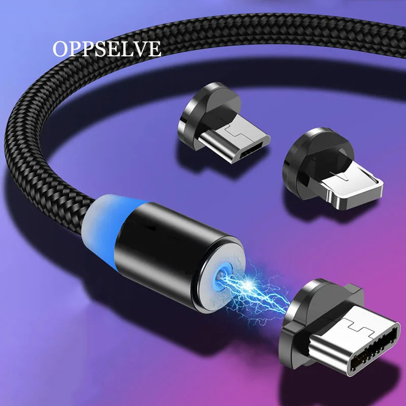 1 м 2 м Магнитный Micro USB кабель для iPhone samsung Android мобильный телефон Быстрая зарядка usb type C кабель магнит зарядное устройство провод шнур