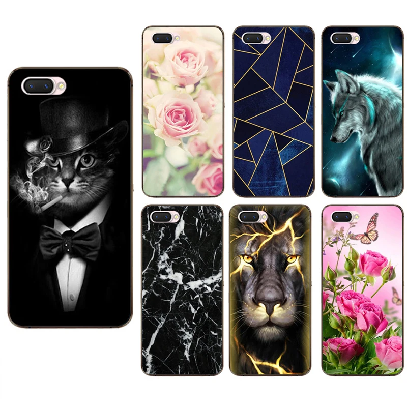 

Silicone Case Funda for Oppo A3S CPH1803 CPH1805 Soft TPU Protective Back Cover for OPPO A5 CPH1809 Case Coque Shell