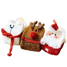 3 пары рождественских Противоскользящих зимних и осенних теплых носков восхитительные подарочные носки с подарочной коробкой для женщин и взрослых