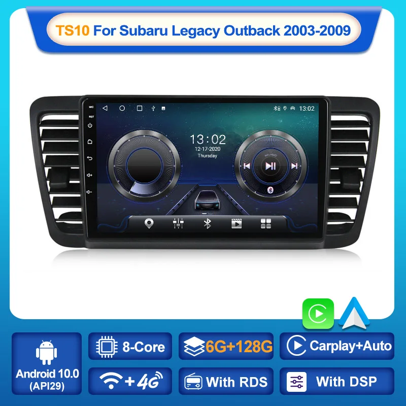 Автомагнитола MEKEDE для Subaru Outback 3 Legacy 4 10 0-2003 мультимедийный видеопроигрыватель на